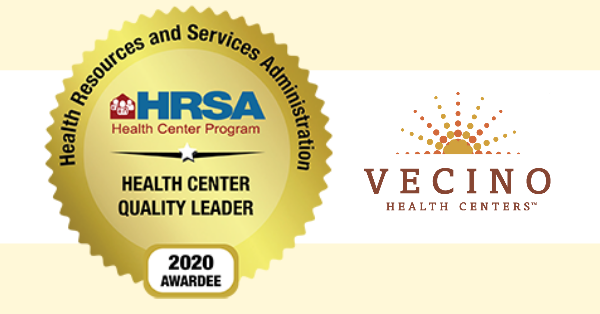 Vecino Health Centers receives 2020 Gold Tier Health Center Quality Leader recognition